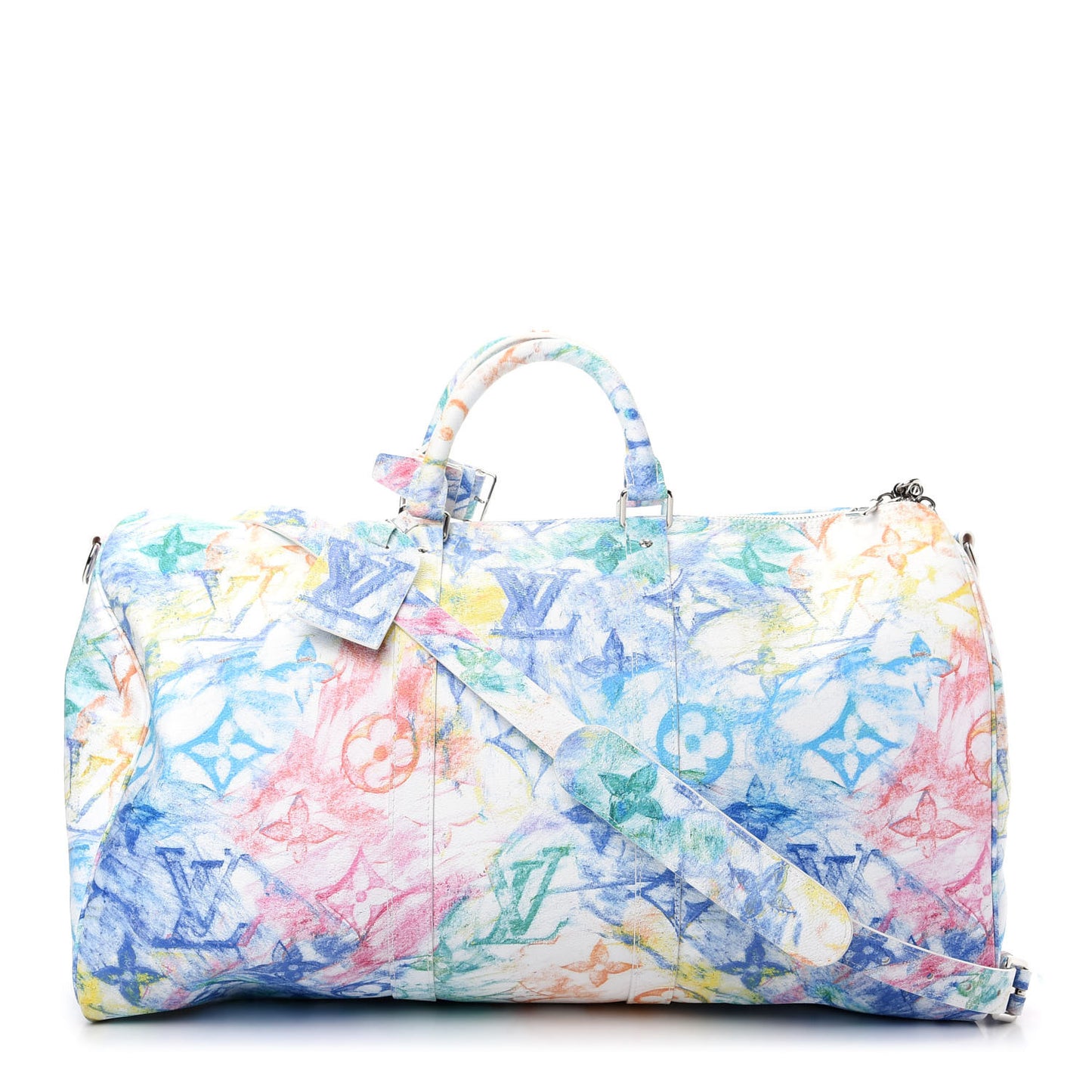 Monogram Pastel Colors Keepall Bandouliere 50 Multicolor