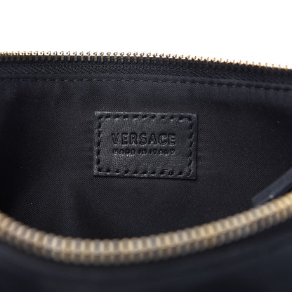 Versace Calfskin Palazzo Fringe Crossbody Bag Black 8 of 9