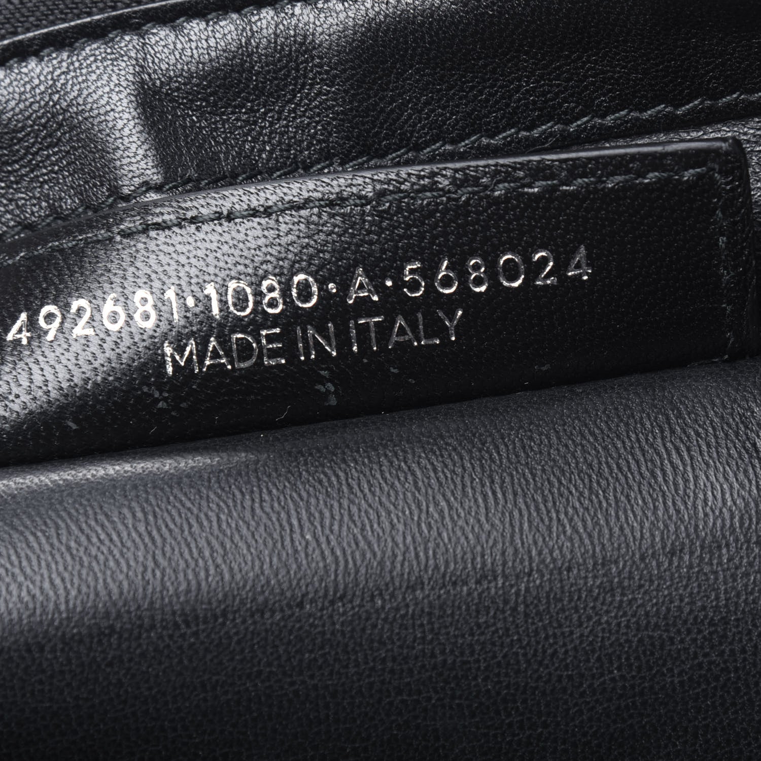 Balenciaga Sheepskin Shearling Contrasted Logo Large Zip Pouch Black 7 of 13
