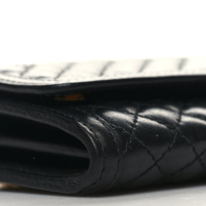 Prada Soft Calfskin Quilted Chain Wallet Black 8 of 10