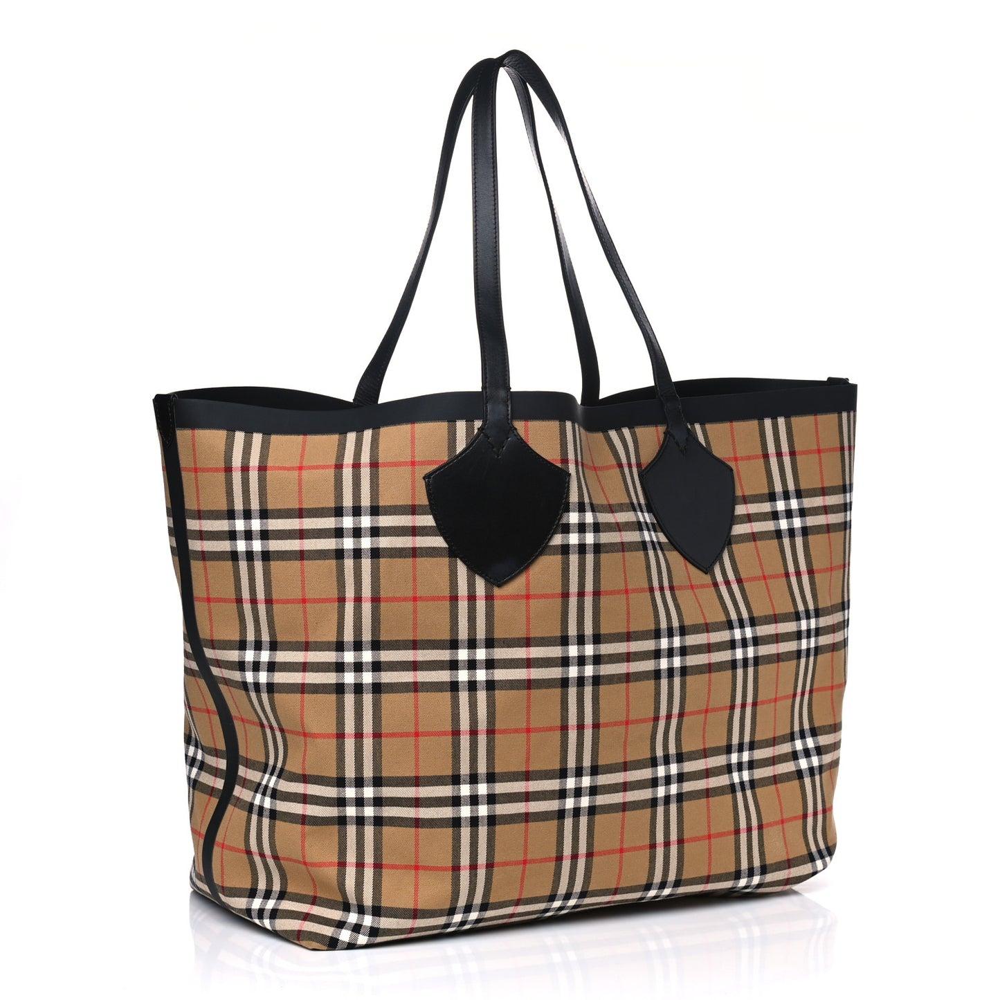 Vintage Check Extra Large The Giant Reversible Tote Antique Yellow
