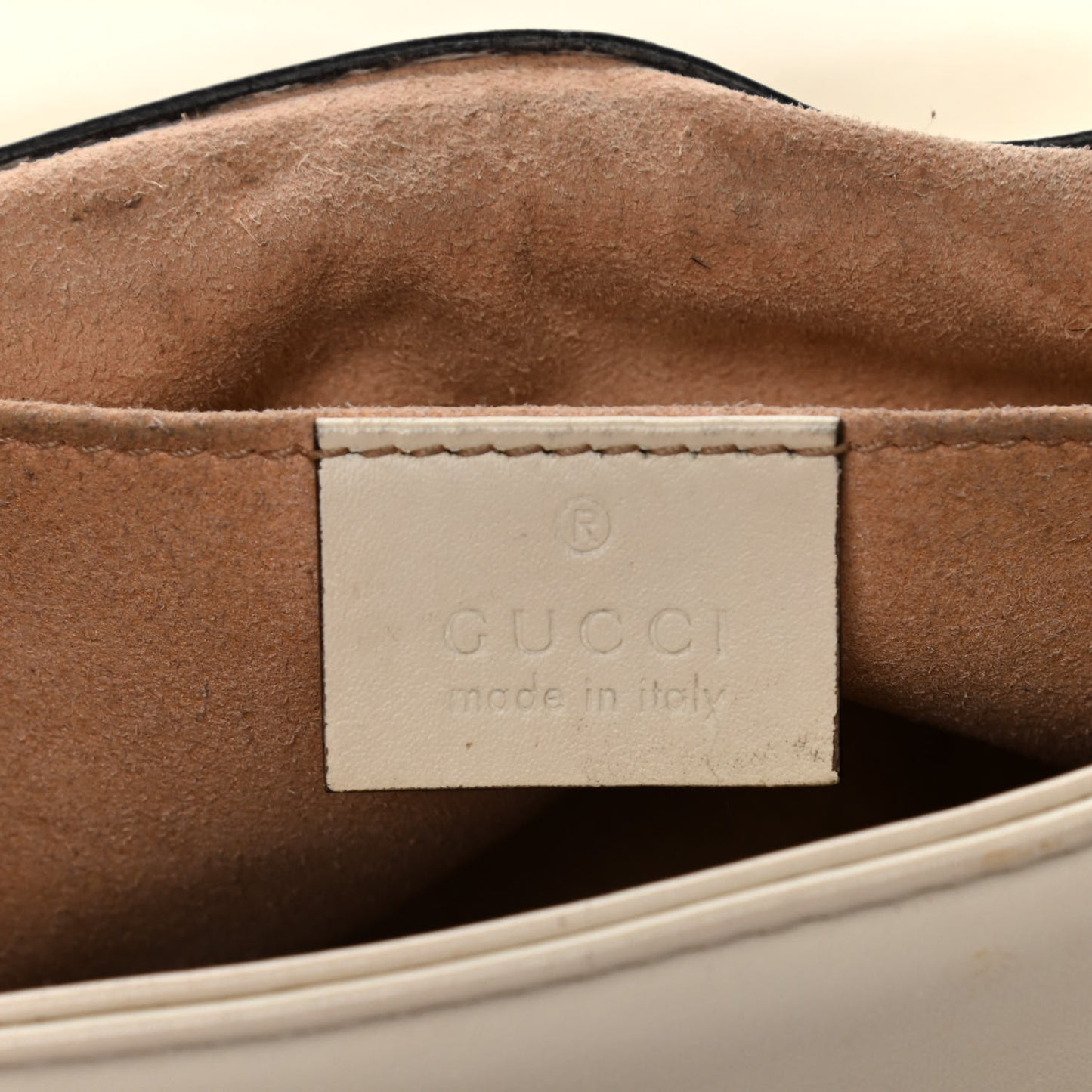 Calfskin Matelasse Mini GG Marmont Shoulder Bag White