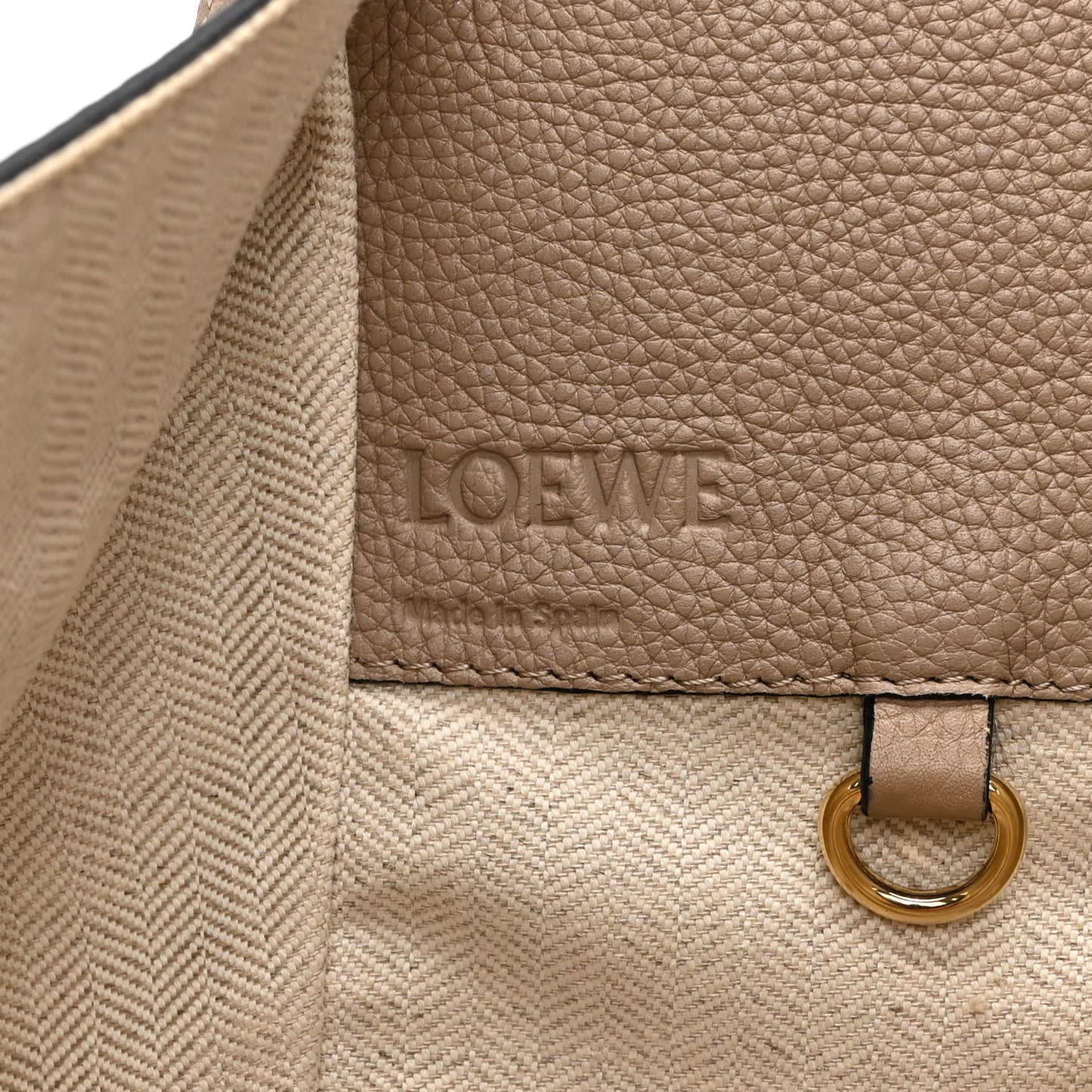 Grained Calfskin Small Hammock Shoulder Bag Sand