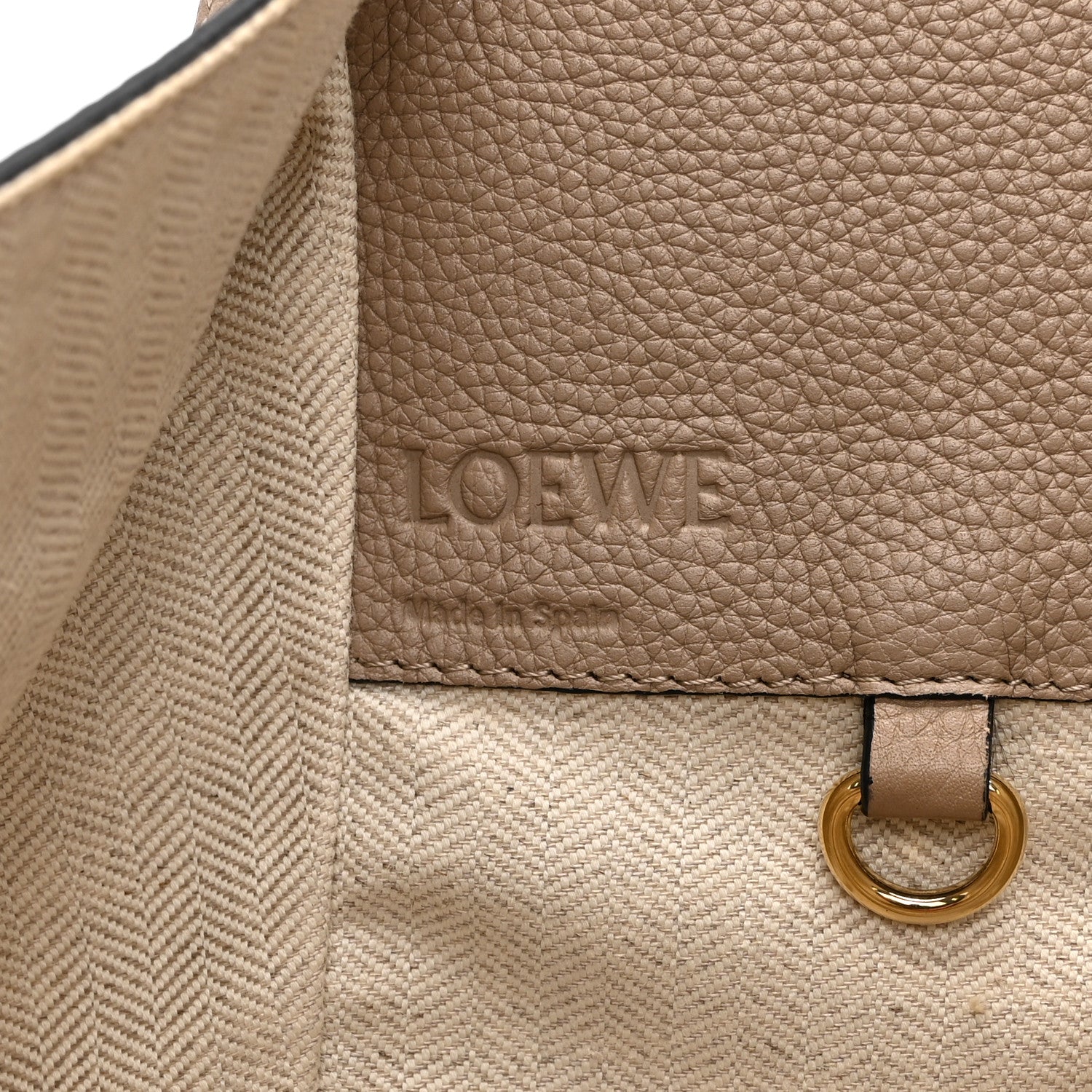 Loewe Grained Calfskin Small Hammock Shoulder Bag Sand 6 of 10