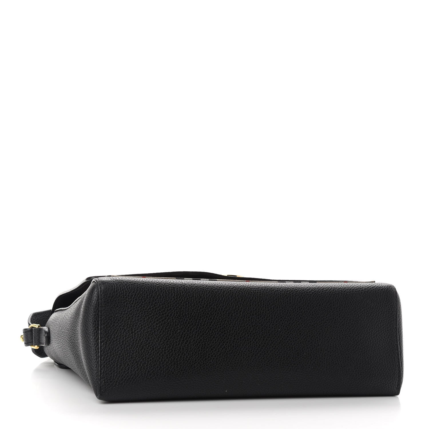 Burberry Grainy Calfskin Vintage Check Note Crossbody Bag Black 4 of 10