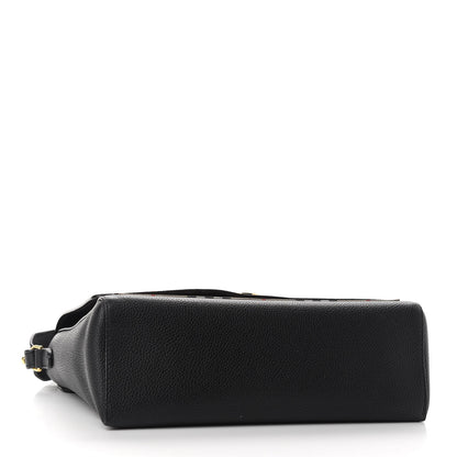 Burberry Grainy Calfskin Vintage Check Note Crossbody Bag Black 4 of 10