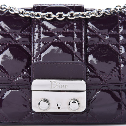 Christian Dior Patent Cannage Mini New Lock Purple 9 of 11