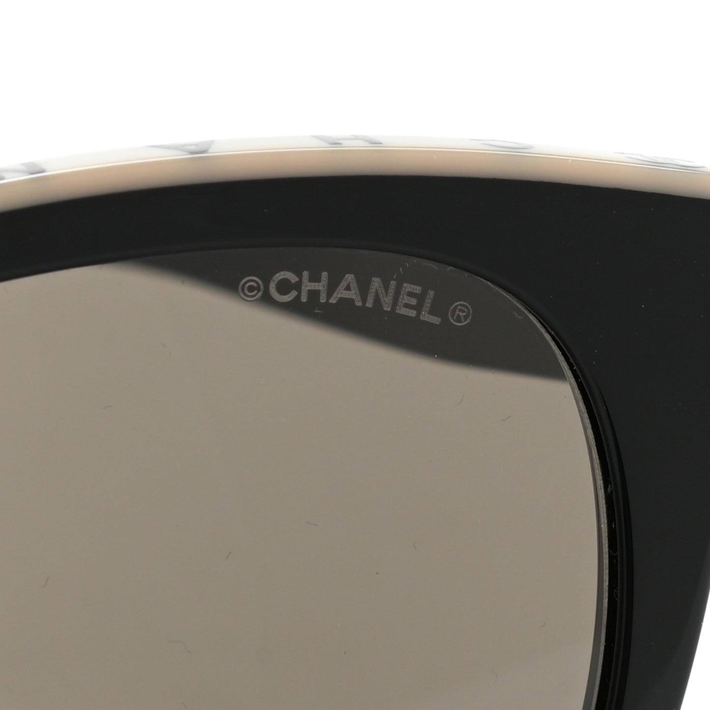 Acetate CC Butterfly Sunglasses 5414 Black Beige