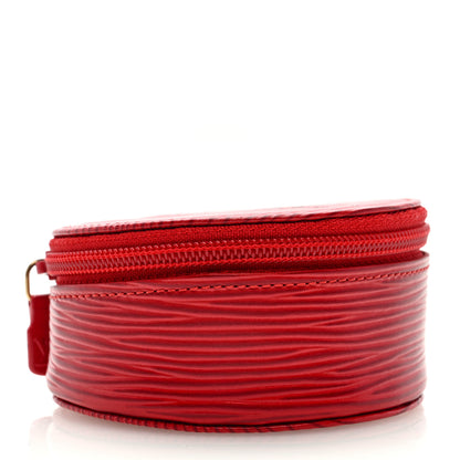 Louis Vuitton Epi Ecrin Bijoux 8cm Jewelry Box Case Castillan Red 4 of 6