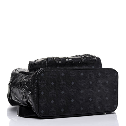 MCM Visetos Studded Medium Stark Gunta Backpack Black 3 of 15