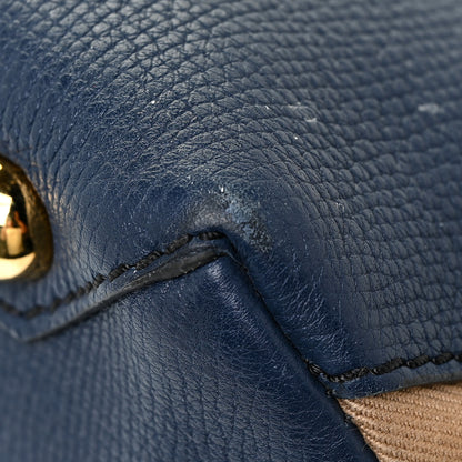 Burberry Derby Calfskin House Check Medium Camberley Ink Blue 17 of 20
