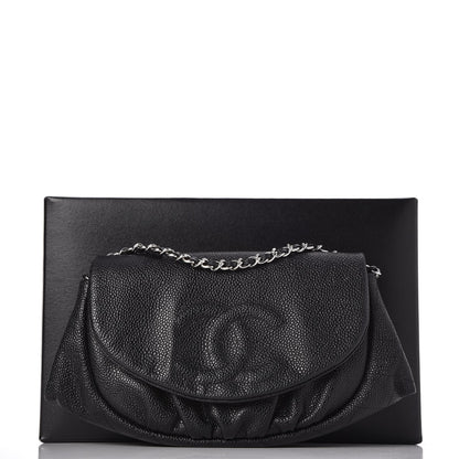 Chanel Caviar Half Moon Wallet On Chain WOC Black 9 of 9