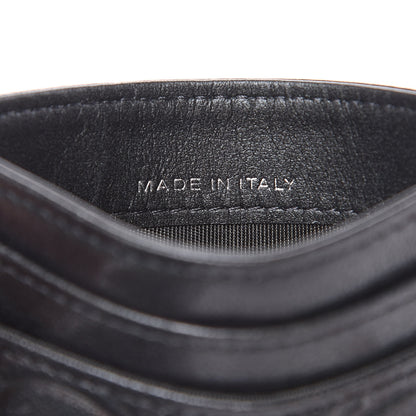 Chanel Goatskin Camellia Embossed Card Holder Grey 7 of 9