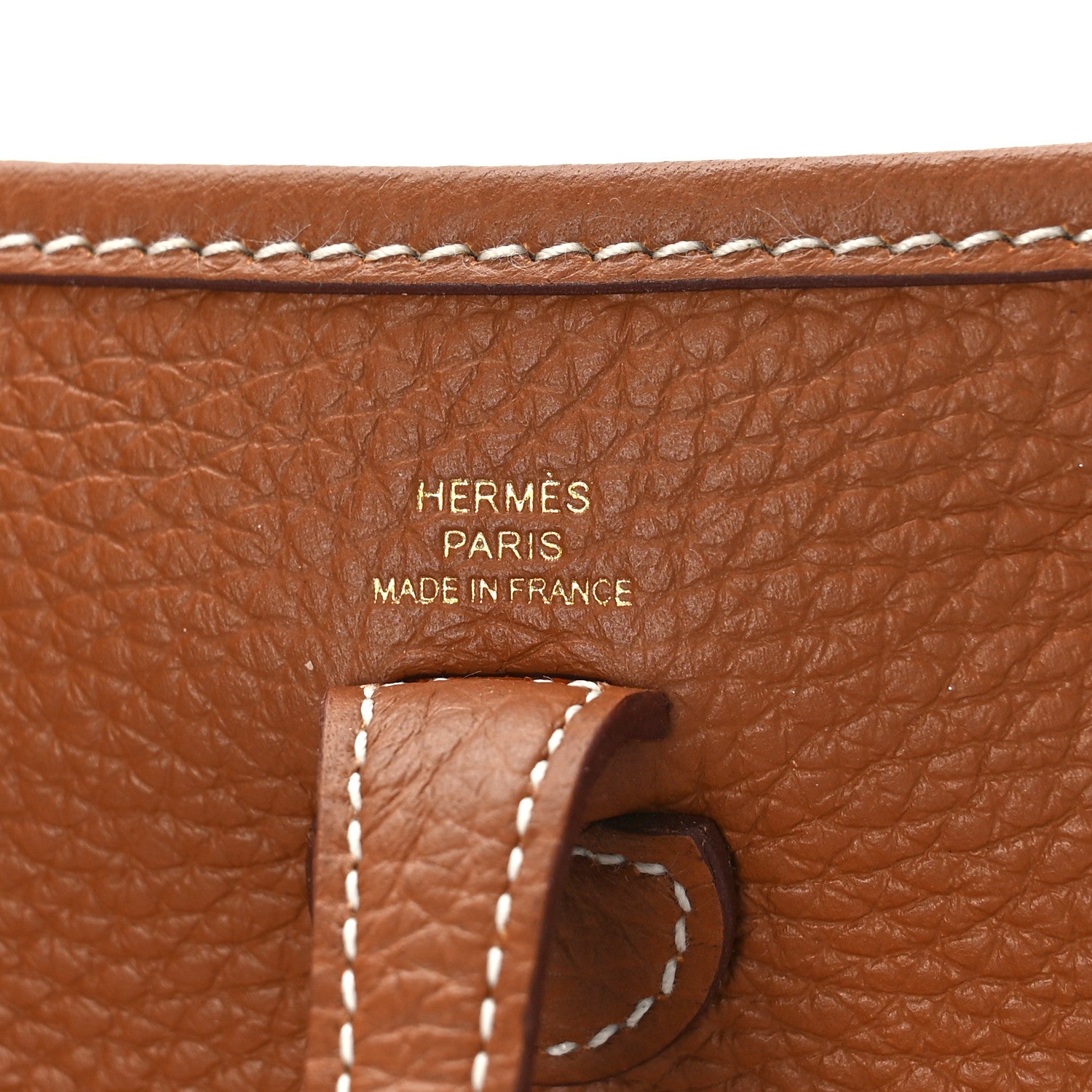 Hermes Taurillon Clemence Evelyne TPM Gold 5 of 7