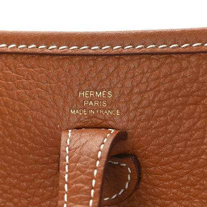 Hermes Taurillon Clemence Evelyne TPM Gold 5 of 7