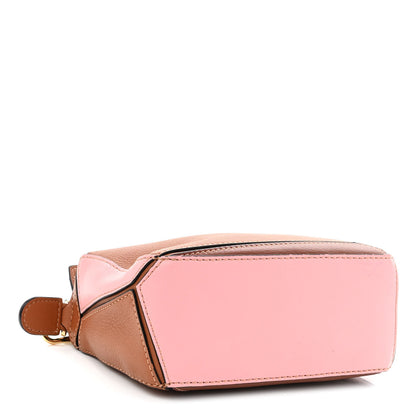 Loewe Calfskin Mini Puzzle Bag Tan Medium Pink 4 of 11