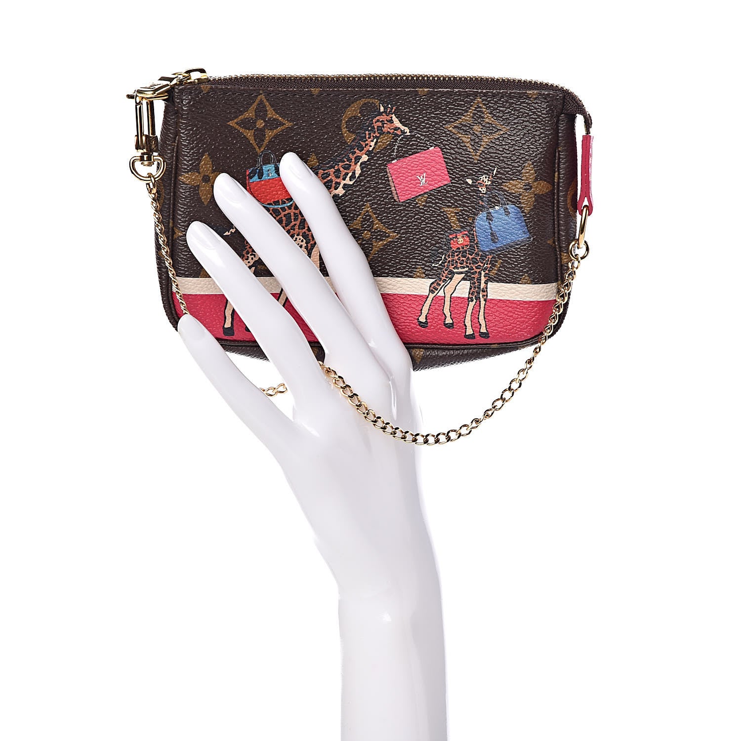 Louis Vuitton Monogram 2017 Christmas Animation Mini Pochette Accessories 2 of 10