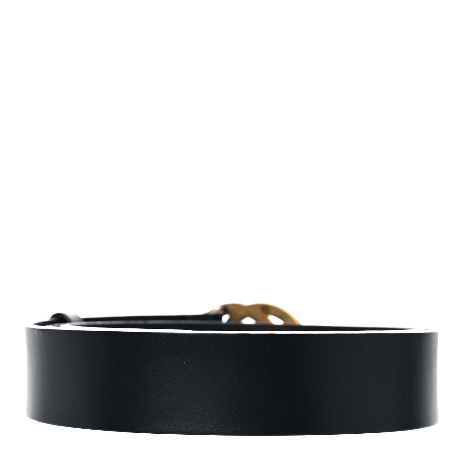 Gucci Calfskin Bi Color Interlocking G Belt 120 48 Black 2 of 9