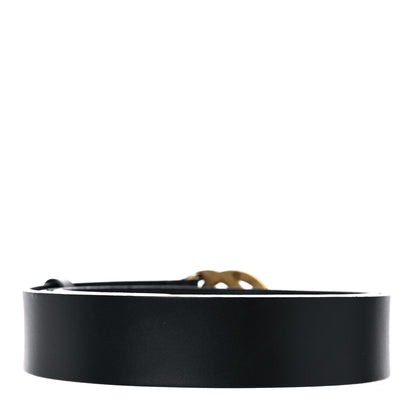 Gucci Calfskin Bi Color Interlocking G Belt 120 48 Black 2 of 9