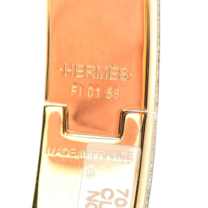 Hermes Enamel Narrow Clic Clac H Bracelet GM Black 4 of 4