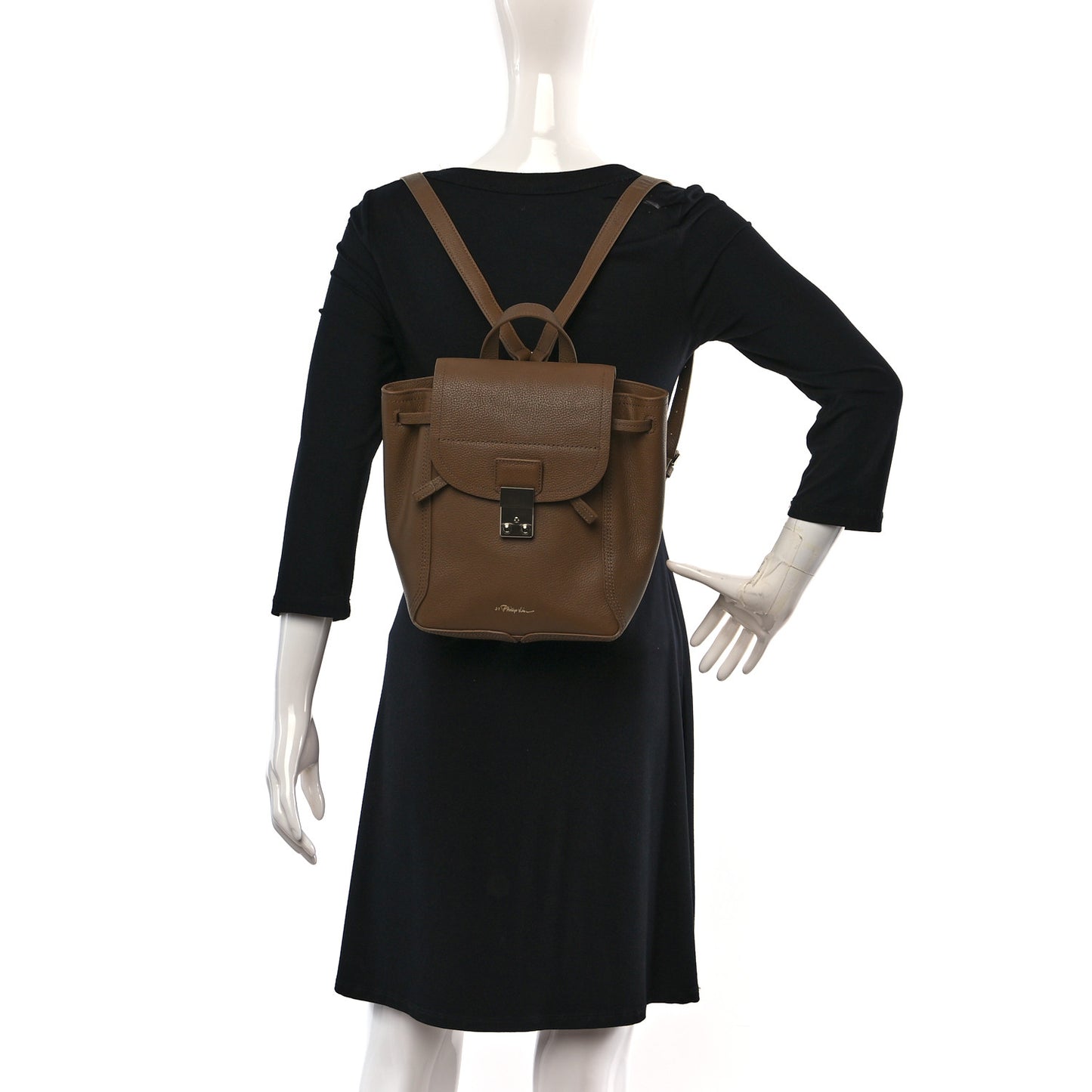 Pebbled Calfskin Pashli Backpack Tan