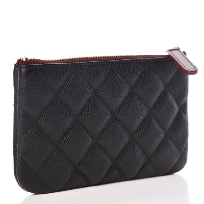 Chanel Caviar Quilted Small Cosmetic Case Black 3 of 10