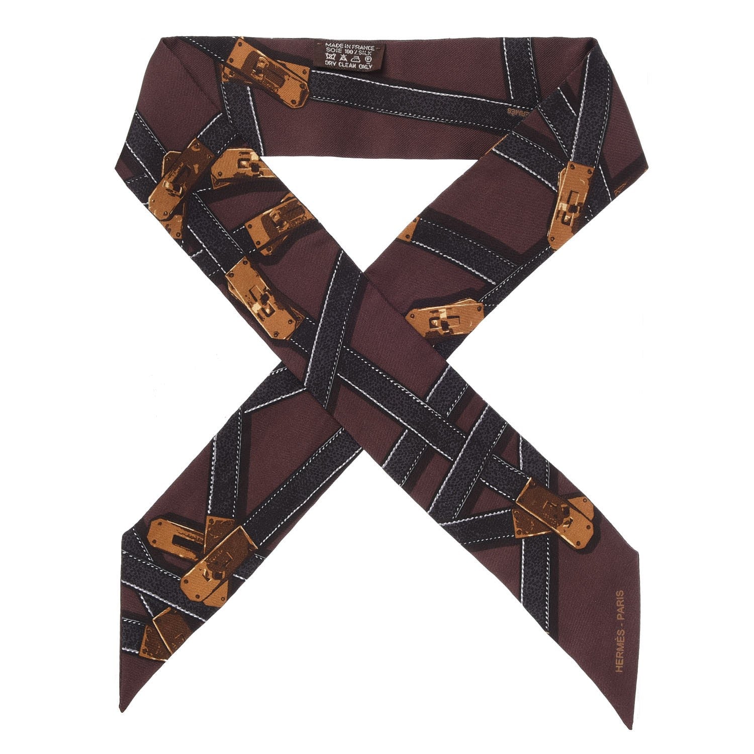 Hermes Silk Tres Kelly Twilly 1 of 5