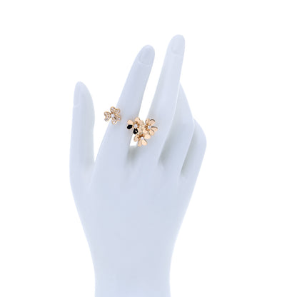 Van Cleef & Arpels 18K Yellow Gold Diamond Frivole Between The Finger Ring 54 6.75 2 of 5