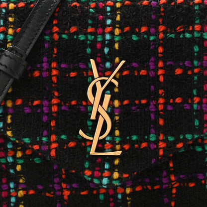 Saint Laurent Tweed Toy Loulou Shoulder Bag Black 8 of 12