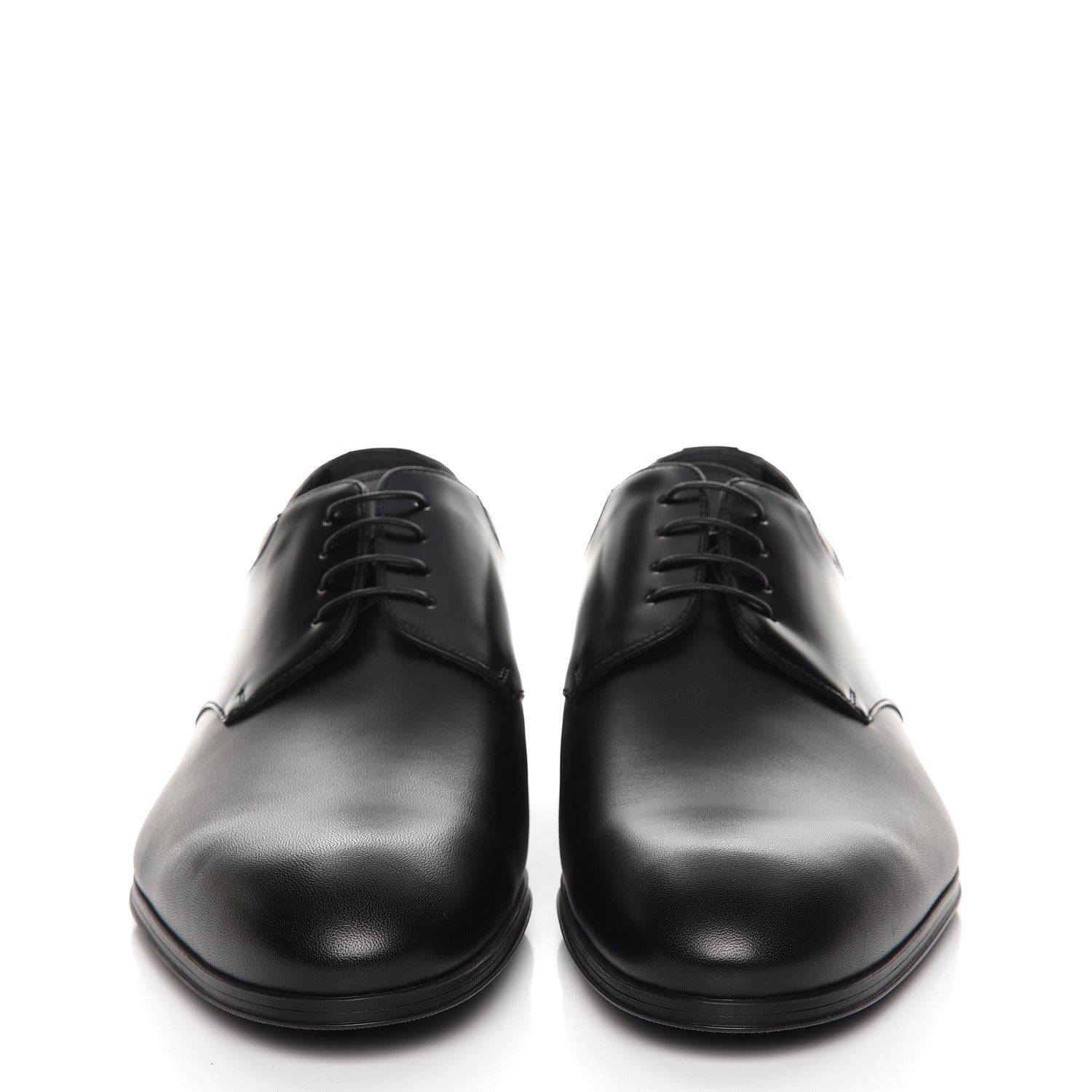 Louis Vuitton Lambskin Derby Lace Up Shoes 8 Black 2 of 9