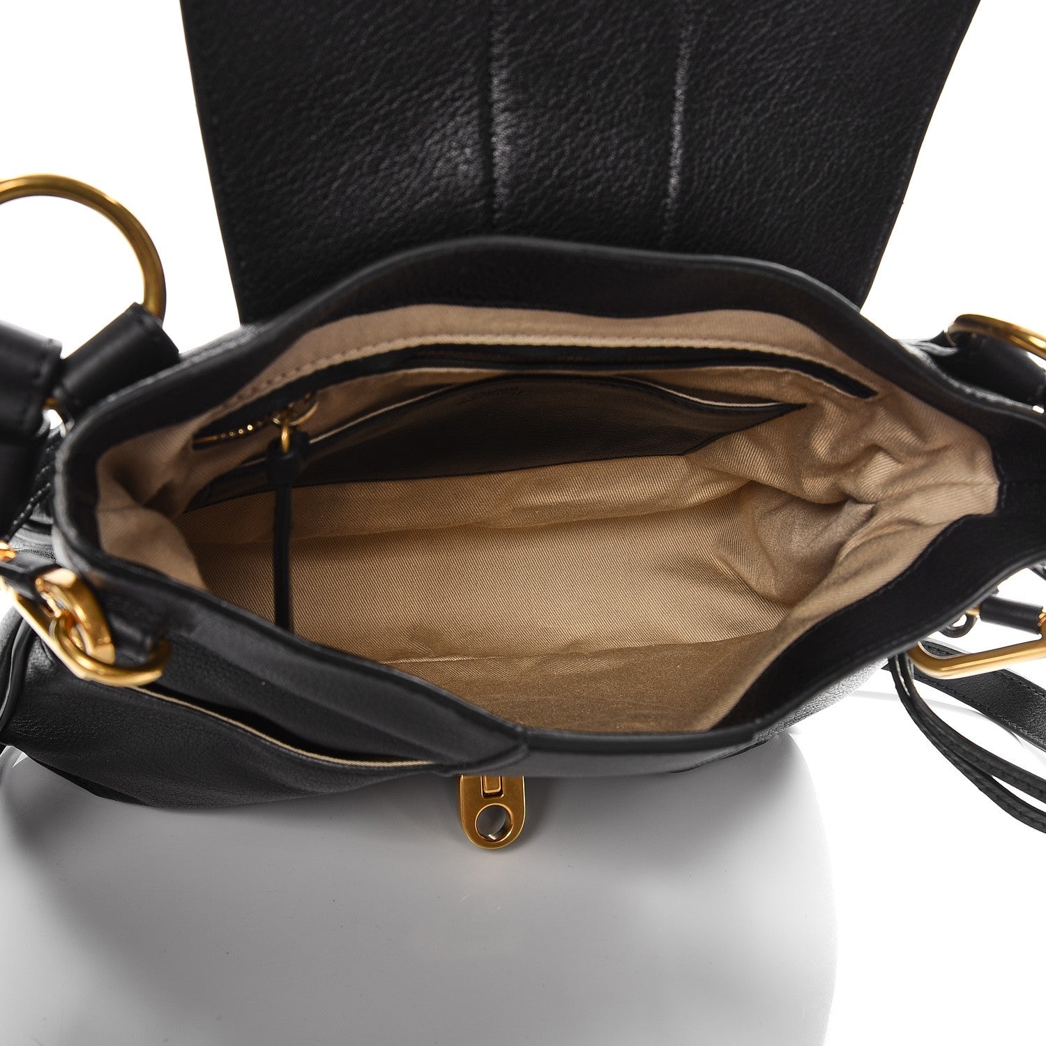 Chloe Lambskin Small Lexa Shoulder Bag Black 6 of 9