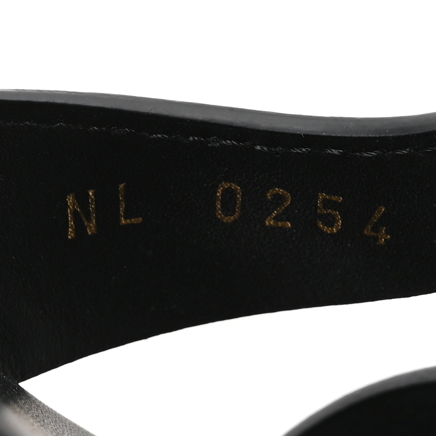 Calfskin LV Isola Flat Sandals 39 Black