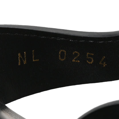 Louis Vuitton Calfskin LV Isola Flat Sandals 39 Black 9 of 9
