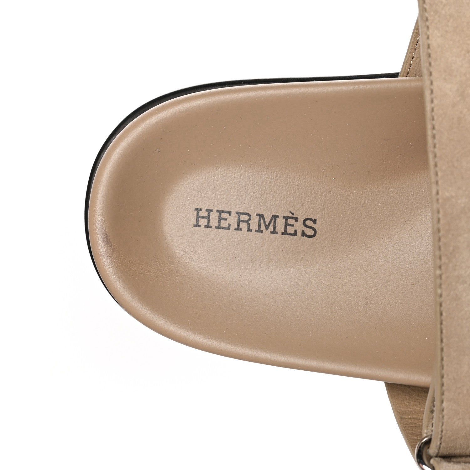 Hermes Suede Goatskin Mens Chypre Sandals 42 Beige Argile 7 of 8
