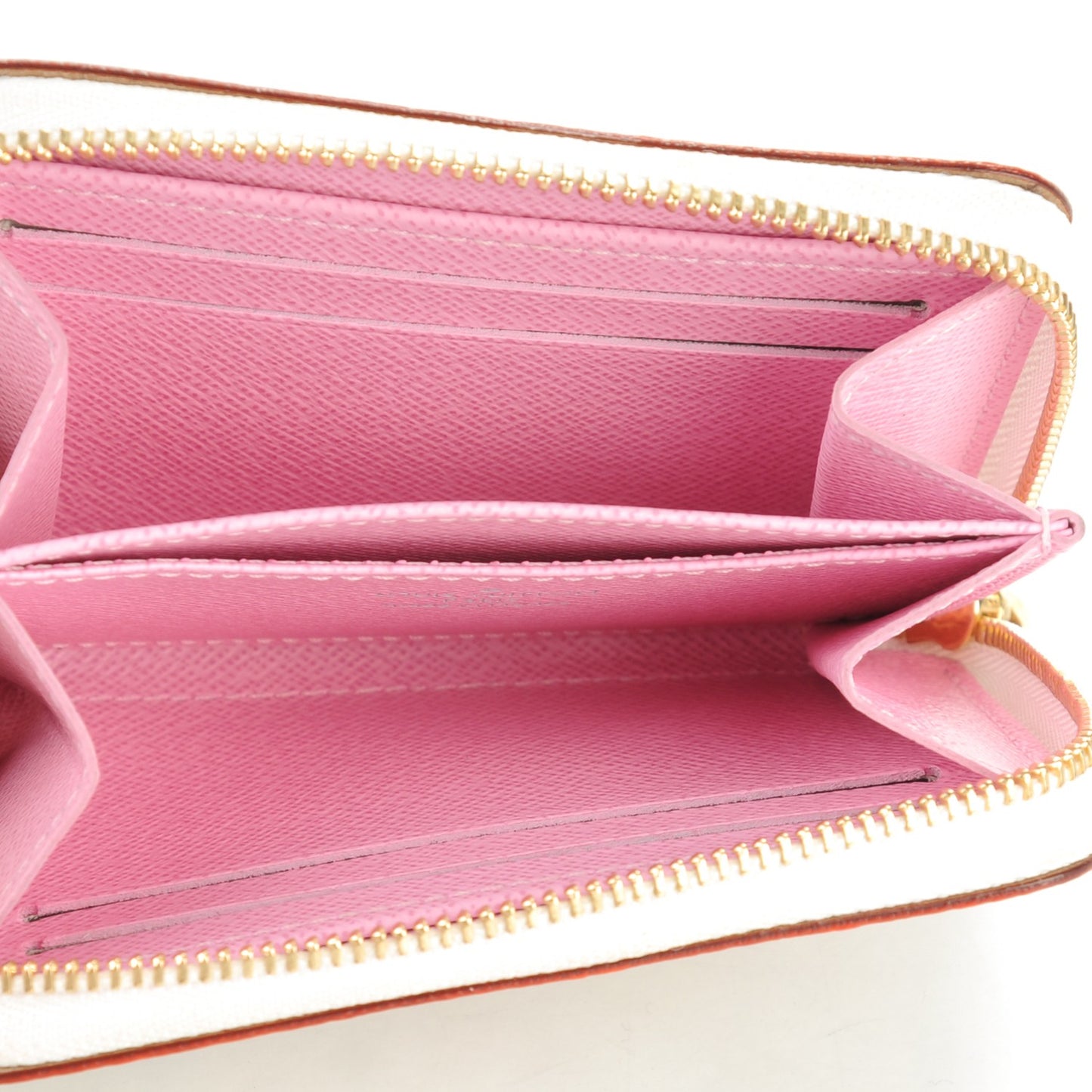 Monogram Multicolor Zippy Coin Purse Wallet White Litchi