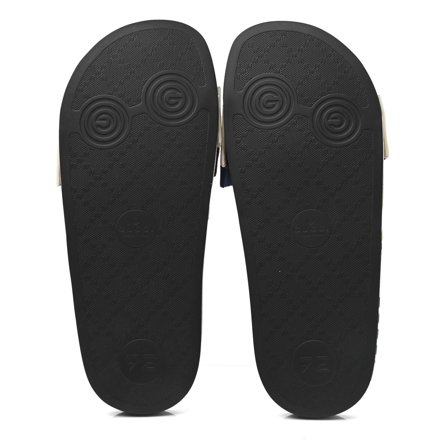 Gucci Satin Web Sylvie Bow Slide Sandals 37 White 5 of 9