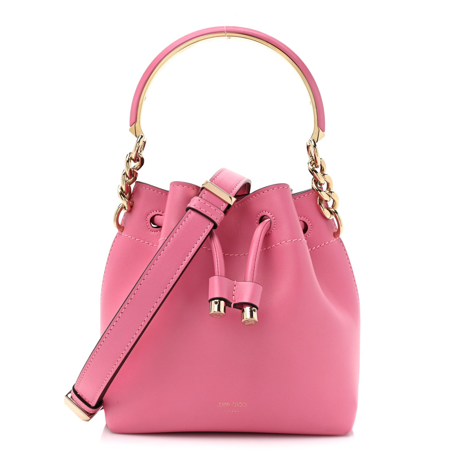 Jimmy Choo Lambskin Bon Bon Bag Candy Pink 1 of 9