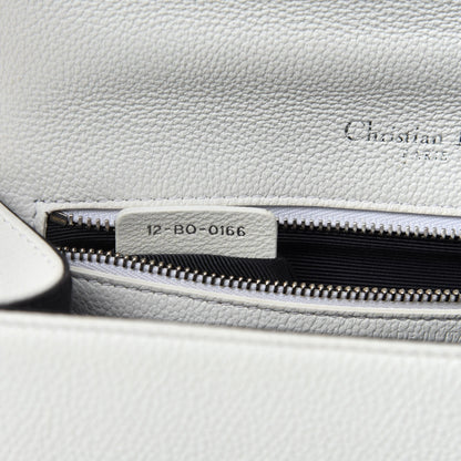 Christian Dior Grained Calfskin Small Diorama Flap Bag White 19 of 20