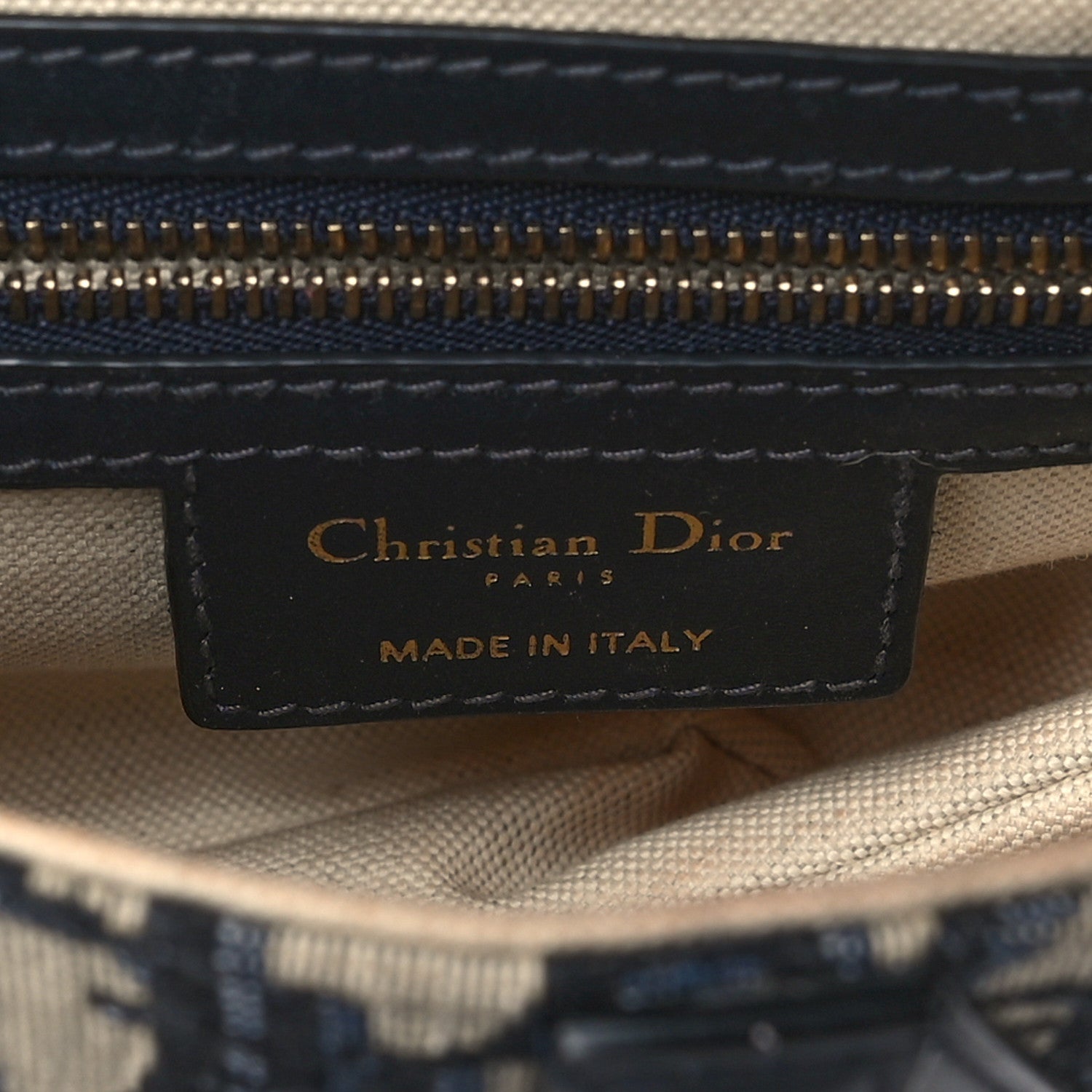 Christian Dior Oblique Saddle Bag Blue 6 of 15