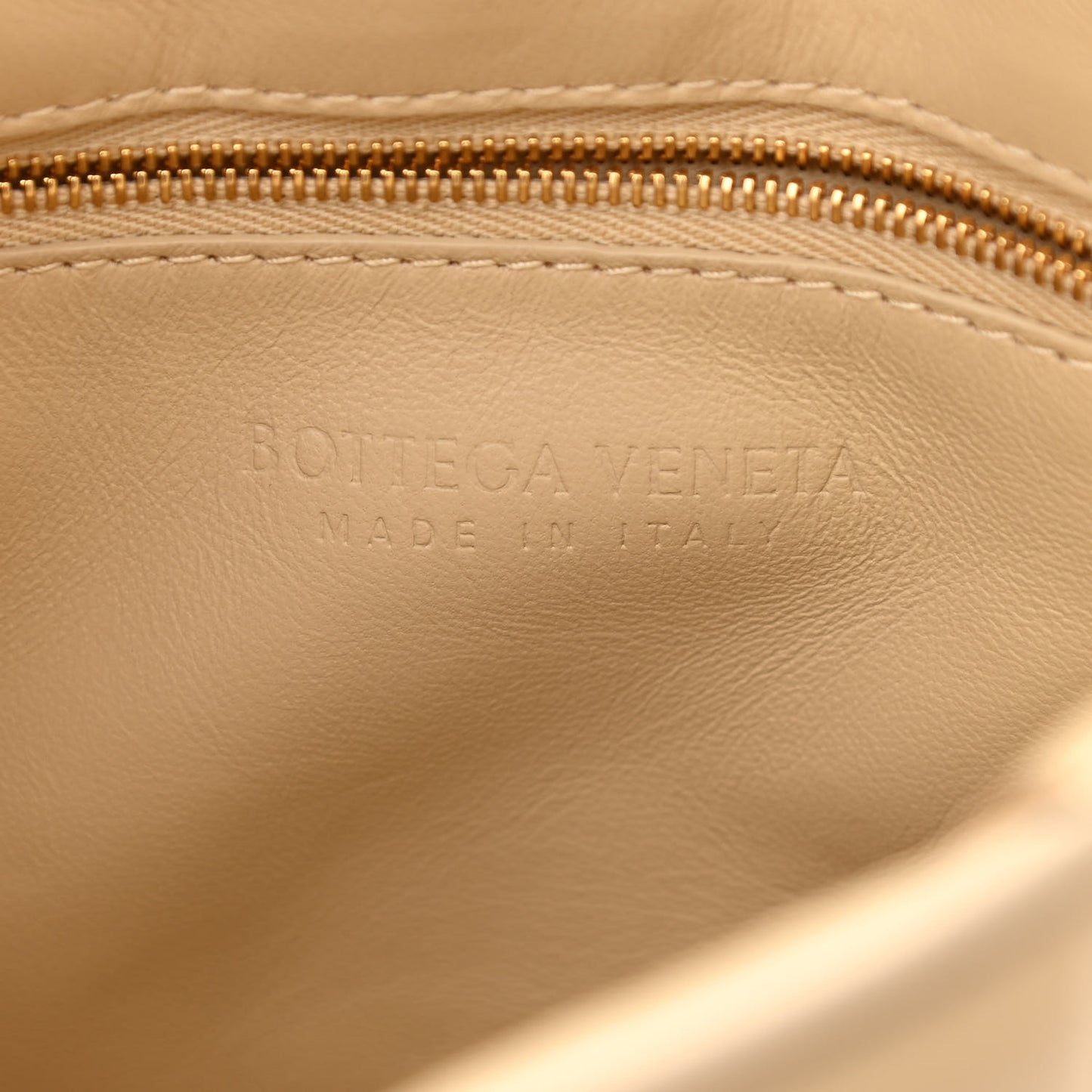 Nappa Maxi Intreccio Padded Cassette Crossbody Bag Porridge