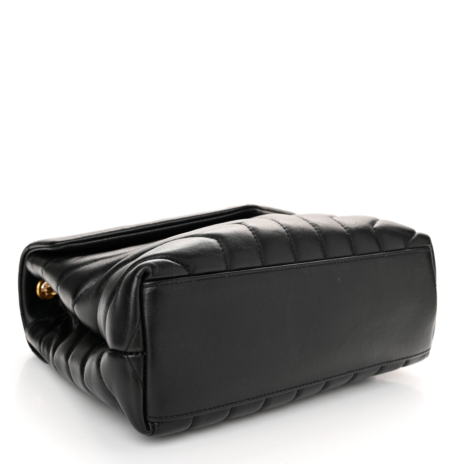 Saint Laurent Calfskin Y Quilted Monogram Small Loulou Chain Satchel Black 4 of 11