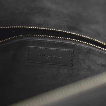 Saint Laurent Calfskin Suede Classic Duffle 6 Khaki 9 of 11