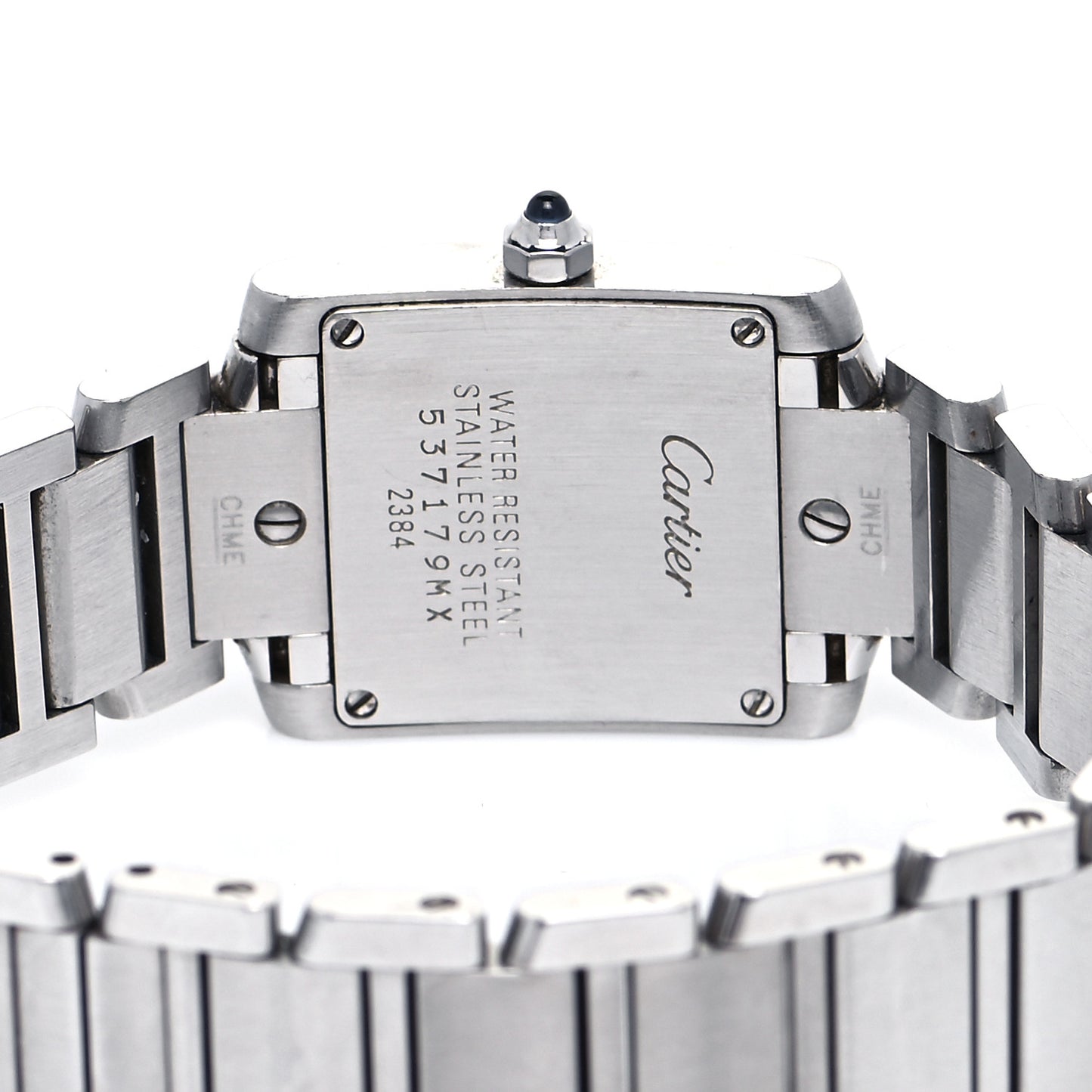 Stainless Steel 20mm Tank Francaise Quartz Watch