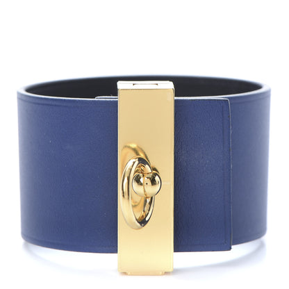Hermes Chamonix Tadelakt Illusion Bracelet PM Bleu Saphir Black 1 of 8