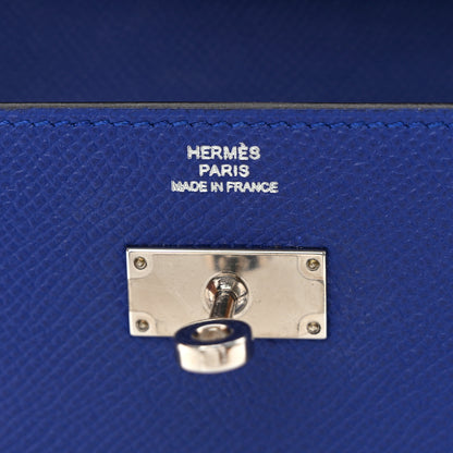 Hermes Epsom Kelly Longue Wallet Bleu Electrique 6 of 10