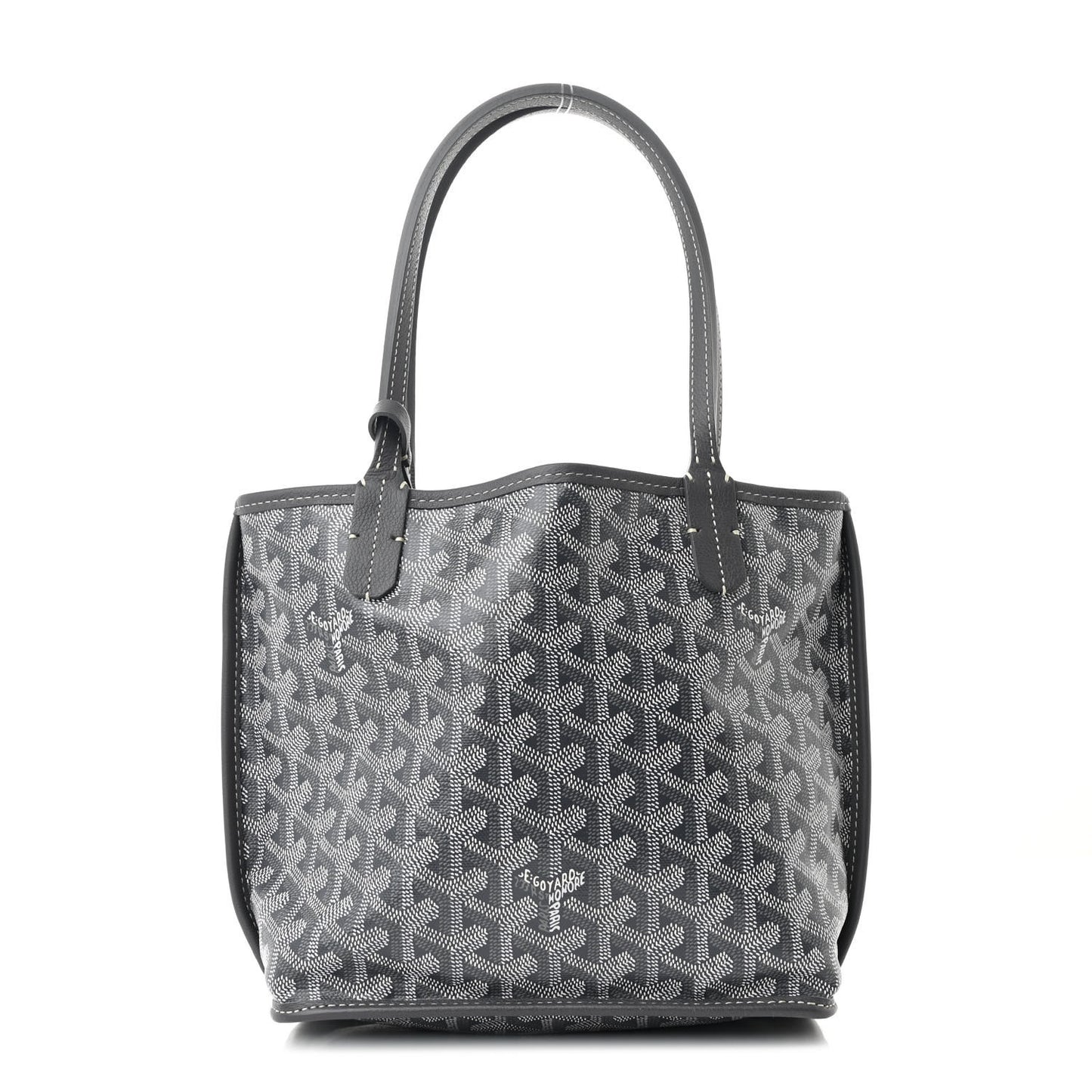 Goyardine Reversible Mini Anjou Grey