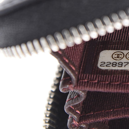 Chanel Lambskin Quilted Zip Coin Purse Black 7 of 8