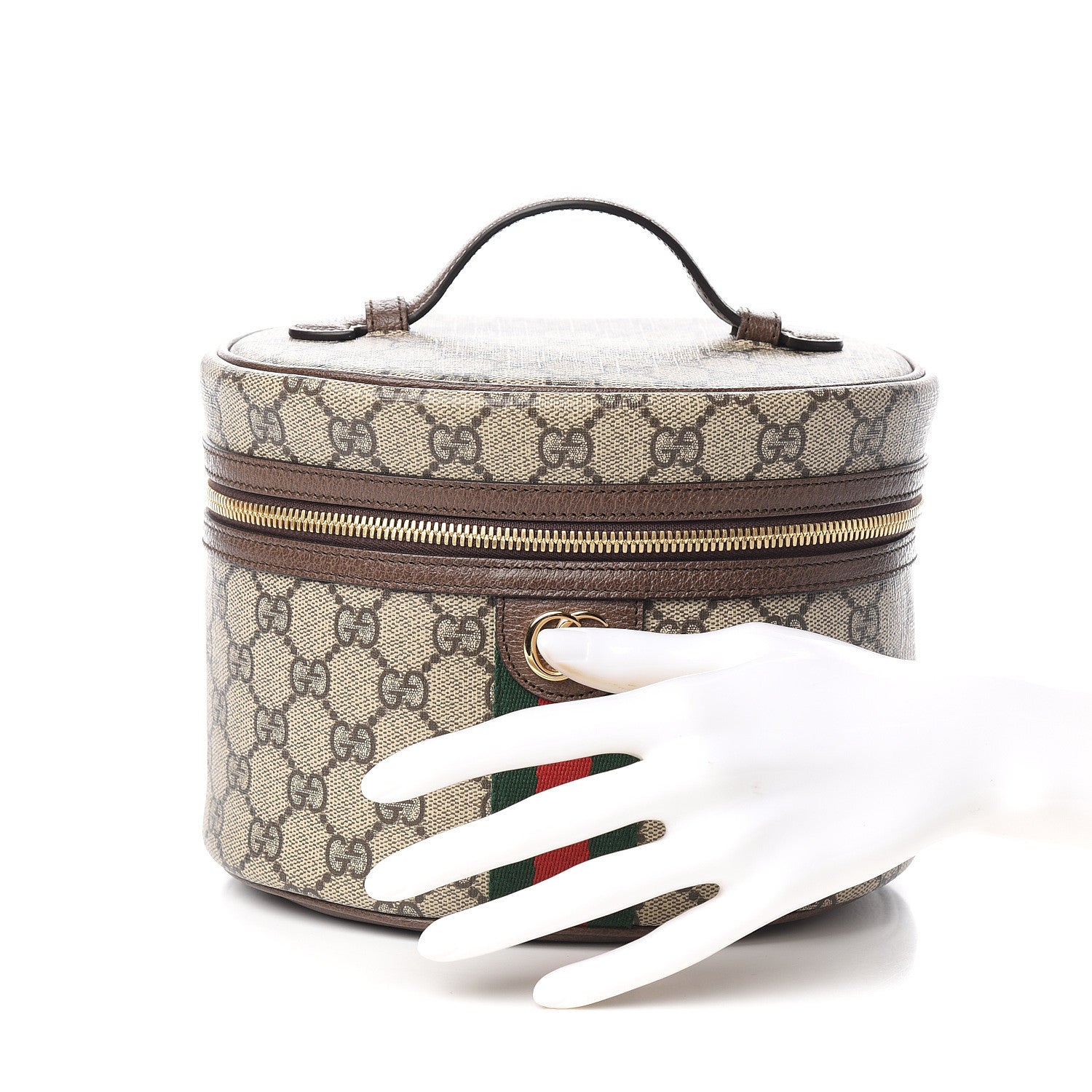 Gucci GG Supreme Monogram Ophidia Vanity Cosmetic Case 3 of 11
