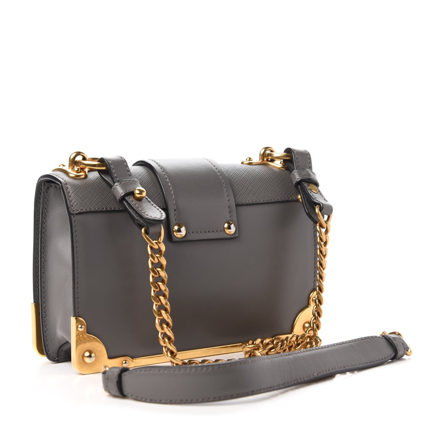 Prada City Calf Saffiano Cahier Bag Marmo 3 of 9