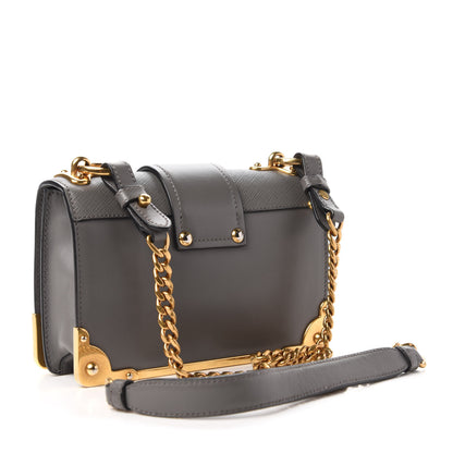 Prada City Calf Saffiano Cahier Bag Marmo 3 of 11